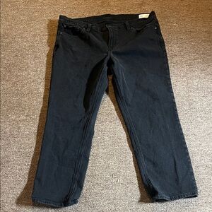 Gap women’s 16 short 90s straight low rise black jeans
